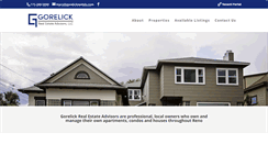 Desktop Screenshot of gorelickrentals.com